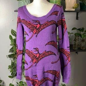 Betsey Johnson Vintage pterodactyl sweater